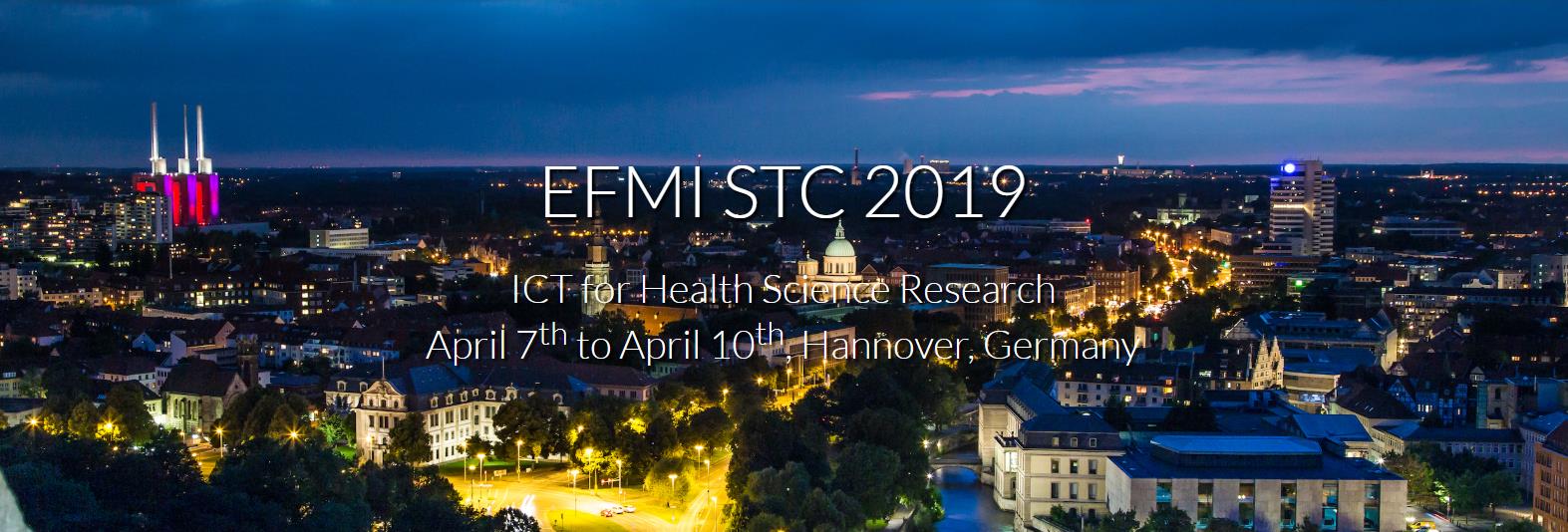 Конференция EFMI STC 2019, состоится в  7-10 апреля 2019 г. в Ганновере